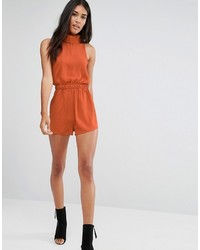 orange kurzer Jumpsuit von Glamorous