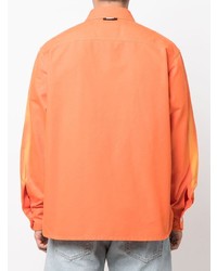 orange Mit Batikmuster Langarmhemd von MSGM