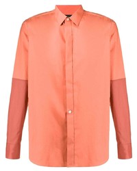 orange Langarmhemd von Ann Demeulemeester