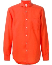orange Langarmhemd von Aspesi