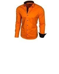 orange Langarmhemd von Baxboy
