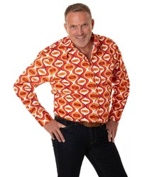 orange Langarmhemd von Comycom