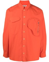 orange Langarmhemd von Henrik Vibskov
