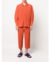 orange Langarmhemd von Homme Plissé Issey Miyake