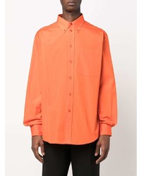 orange Langarmhemd von Moschino