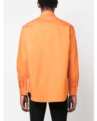 orange Langarmhemd von Raf Simons