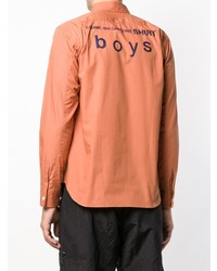 orange Langarmhemd von Comme Des Garçons Shirt Boys