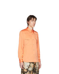 orange Langarmhemd von Dries Van Noten