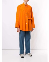 orange Langarmhemd von Wooyoungmi