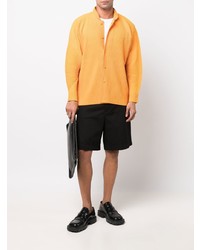 orange Langarmhemd von Homme Plissé Issey Miyake