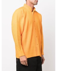 orange Langarmhemd von Homme Plissé Issey Miyake