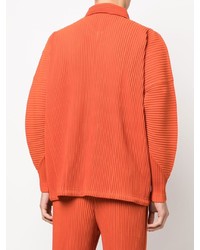 orange Langarmhemd von Homme Plissé Issey Miyake