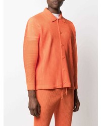 orange Langarmhemd von Homme Plissé Issey Miyake