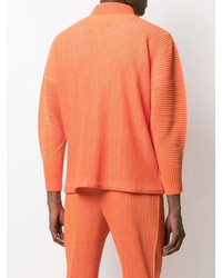 orange Langarmhemd von Homme Plissé Issey Miyake