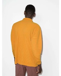 orange Langarmhemd von Homme Plissé Issey Miyake