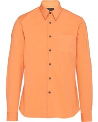 orange Langarmhemd von Prada