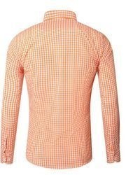 orange Langarmhemd von Reslad