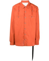 orange Langarmhemd von Rick Owens DRKSHDW