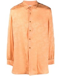 orange Langarmhemd von Saint Laurent