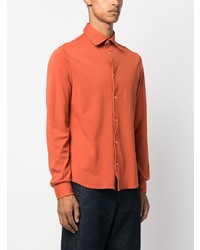 orange Langarmhemd von Fedeli