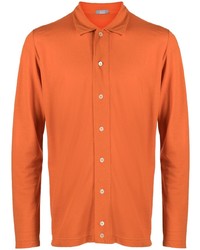 orange Langarmhemd von Zanone