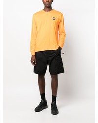 orange Langarmshirt von Stone Island