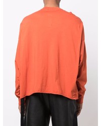 orange Langarmshirt von Rick Owens DRKSHDW