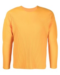 orange Langarmshirt von Homme Plissé Issey Miyake