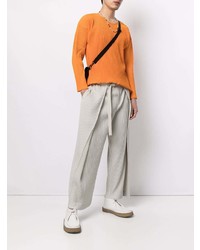 orange Langarmshirt von Homme Plissé Issey Miyake