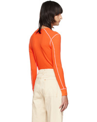 orange Langarmshirt von Carson Wach