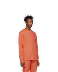 orange Langarmshirt von Aimé Leon Dore