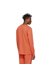 orange Langarmshirt von Aimé Leon Dore