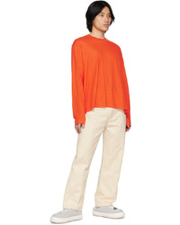 orange Langarmshirt von Sunnei