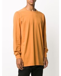 orange Langarmshirt von Rick Owens DRKSHDW