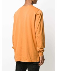 orange Langarmshirt von Rick Owens DRKSHDW