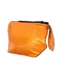 orange Leder Clutch Handtasche von Berthold