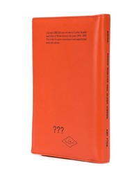 orange Leder Clutch Handtasche von Raf Simons