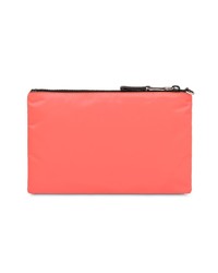 orange Leder Clutch Handtasche von Prada