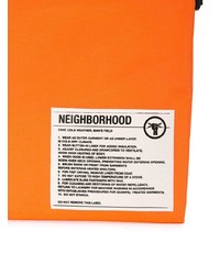 orange Leder Clutch Handtasche von Neighborhood