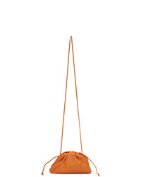 orange Leder Clutch von Bottega Veneta