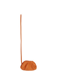 orange Leder Clutch von Bottega Veneta