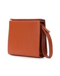 orange Leder Clutch von Aesther Ekme