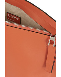 orange Leder Clutch von Loewe