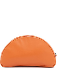 orange Leder Clutch von Yazbukey