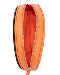 orange Leder Clutch von Yazbukey