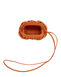 orange Leder Clutch von Bottega Veneta