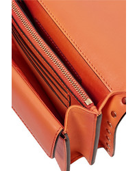 orange Leder Clutch von Valentino