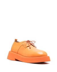 orange Leder Derby Schuhe von Marsèll