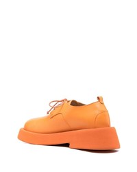 orange Leder Derby Schuhe von Marsèll