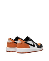 orange Leder niedrige Sneakers von Jordan